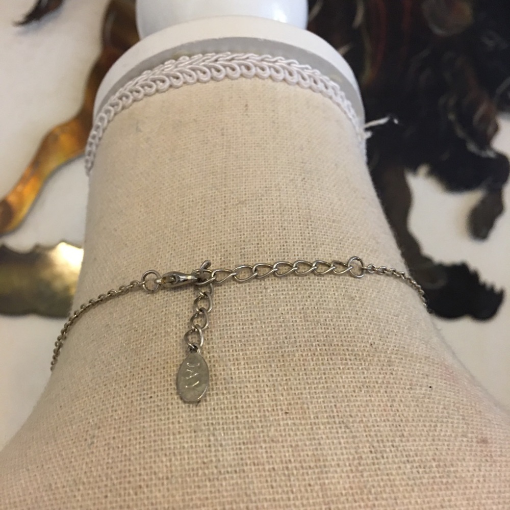 JAY silver tone dolphin blue glass bead necklace - Picture 5 of 7